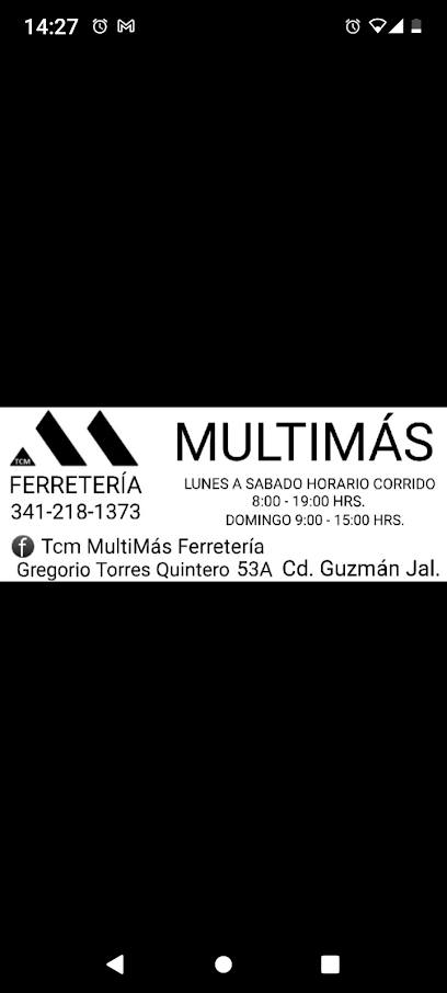 Ferretería Tcm Multimás en Ciudad Guzmán