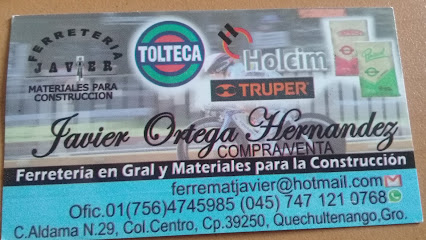 Ferretería y Materiales Para Construcción Javier en Quechultenango